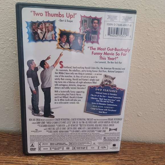 Harold & Kumar Go to White Castle (DVD, 2004) Pre-Owned Tested Working - Picture 2 of 2